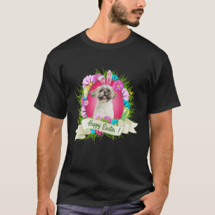 Happy Easter Shih Tzu die Bunny Ear Eggs Cool verv T-shirt