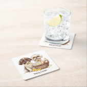 Happy Easter Shih Tzu Dogs Kartonnen Onderzetters (Insitu)