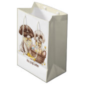 Happy Easter Shih Tzu Dogs Medium Cadeauzakje (Voorkant Gekanteld)