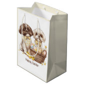 Happy Easter Shih Tzu Dogs Medium Cadeauzakje (Achterkant Gekanteld)