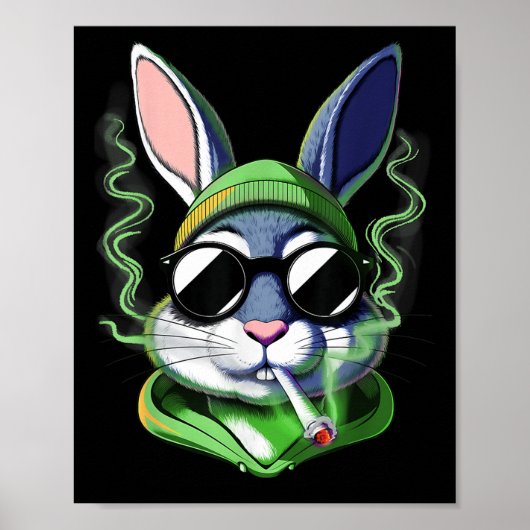 Happy Easter Shirt Easter Bunny Poster (Voorkant)