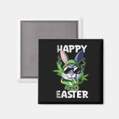 Happy Easter Shirt Easter Bunny Shirt Magneet (Voorkant / Achterkant)