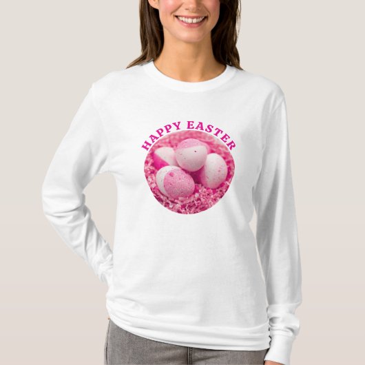 Happy Easter - Shirt met lange mouwen (Voorkant)