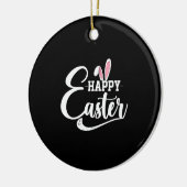 Happy Easter Shirt Rabbit Keramisch Ornament (Links)