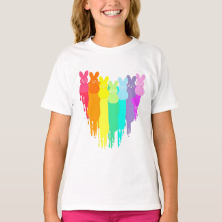 Happy Easter Shirt voor Vrouwen Kinder konijn t-sh