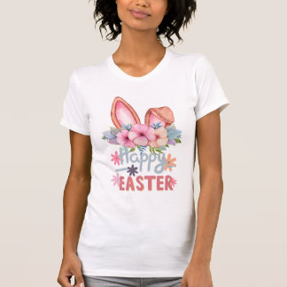 Happy Easter Shirten voor vrouwen Bunny Rabbit Gra T-shirt