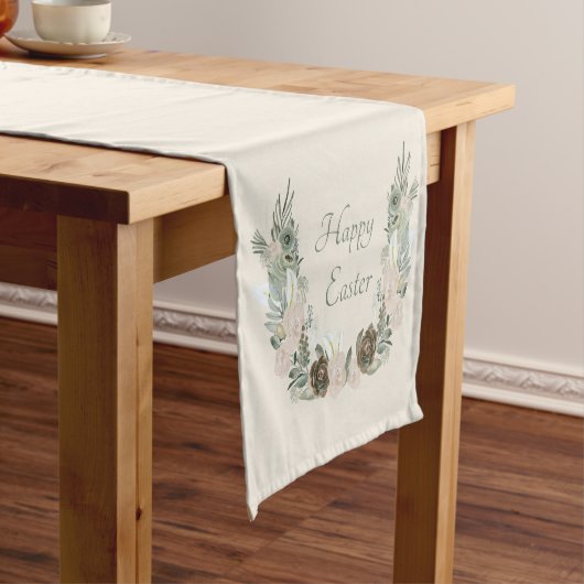 Happy Easter Short Table Runner Korte Tafelloper (Voorbeeld)