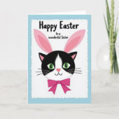 Happy Easter Sister Cat Card Kaart (Voorkant)
