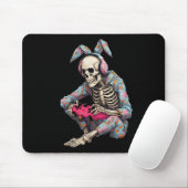Happy Easter Skeleton Gamer Video Gaming Boys Mann Muismat (Met muis)