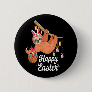Happy Easter-sleufknop Ronde Button 5,7 Cm