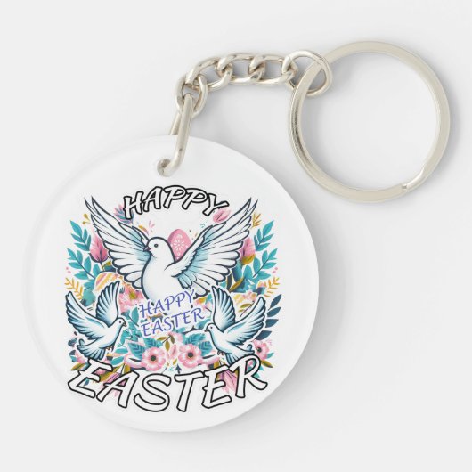 Happy Easter Sleutelhanger (Achterkant)