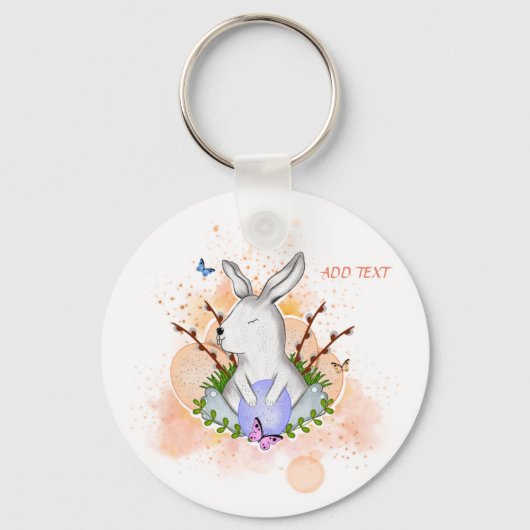 HAPPY EASTER SLEUTELHANGER (Voorkant)