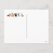 Happy Easter Sloth en llama briefkaart (Achterkant)