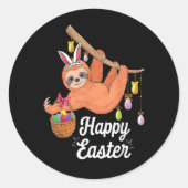 Happy Easter Sloth sticker (Voorkant)