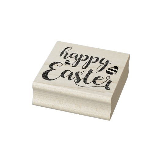 Happy Easter | Snellere dan standaard tekst Rubberstempel (Stempel)