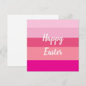 Happy Easter Snoep Kleuren Platte Kaart (Voorkant / Achterkant)