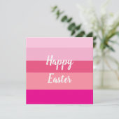 Happy Easter Snoep Kleuren Platte Kaart (Staand voorkant)