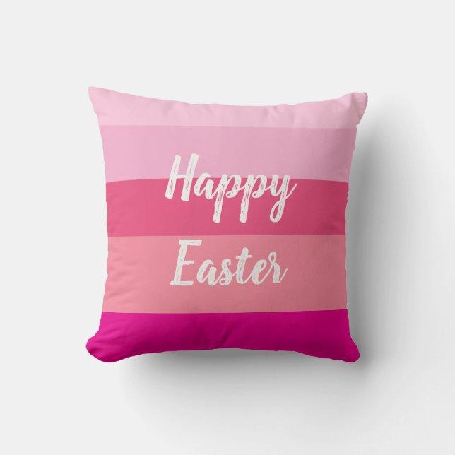 Happy Easter Snoep Kleuren Sierkussen (Voorkant)