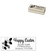 Happy Easter-Snoepjes in paasvorm Adres Rubberstempel (Gestempeld)