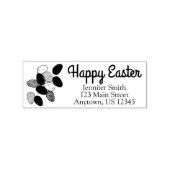 Happy Easter-Snoepjes in paasvorm Adres Rubberstempel (Afrduk)