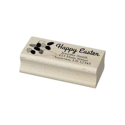 Happy Easter-Snoepjes in paasvorm Adres Rubberstempel (Stempel)