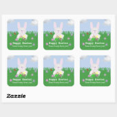 Happy Easter: sommige konijntjes houden van je Sti Vierkante Sticker (Vel)