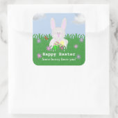 Happy Easter: sommige konijntjes houden van je Sti Vierkante Sticker (Tas)