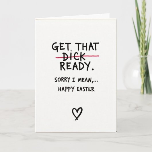 Happy Easter Sorry Card Kaart (Voorkant)