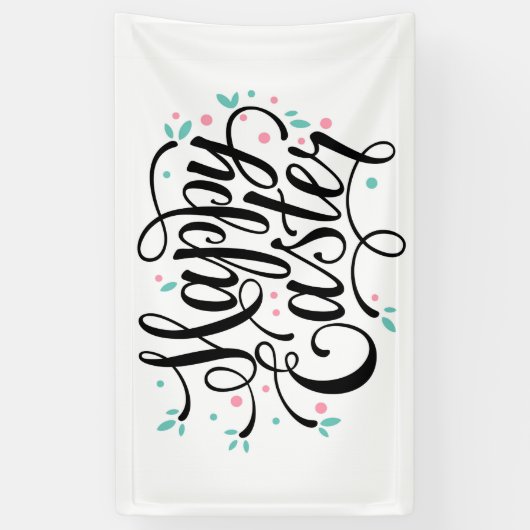 Happy Easter Spandoek (Verticaal)