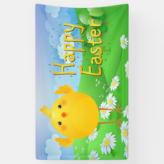 Happy Easter Spandoek (Verticaal)