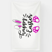 Happy easter spandoek (Verticaal)