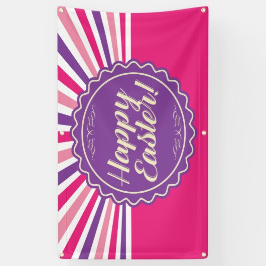 Happy Easter Spandoek (Verticaal)