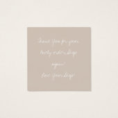 Happy Easter Speckled Egg Easter Nest Thank You Vierkante Visitekaartjes (Achterkant)