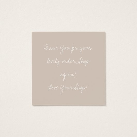 Happy Easter Speckled Egg Easter Nest Thank You Vierkante Visitekaartjes (Achterkant)