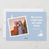 Happy Easter Spring 2-fotokaart Feestdagenkaart (Achterkant)