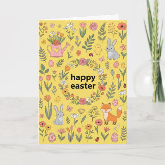 Happy Easter Spring Card Feestdagen Kaart