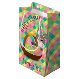 Happy Easter Spring Checkerboard op maat Klein Cadeauzakje