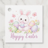 Happy Easter Spring Design - Cute Easter Bunny  Bedankjes Labels (Voorkant)