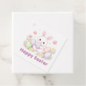 Happy Easter Spring Design - Cute Easter Bunny  Bedankjes Labels (In situ)
