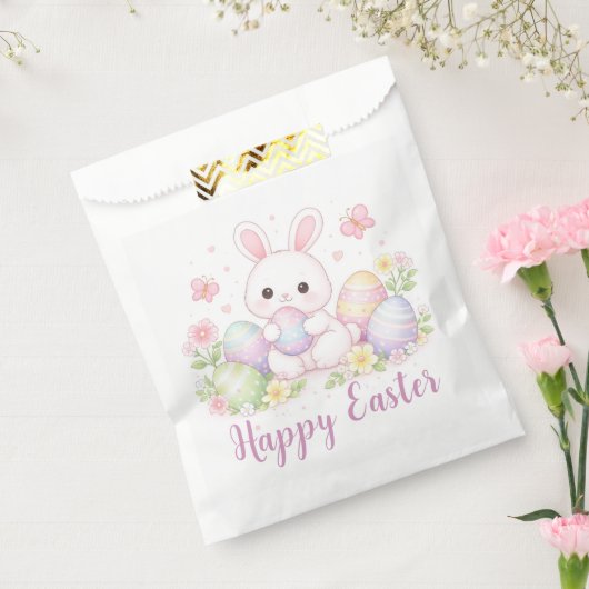 Happy Easter Spring Design - Cute Easter Bunny  Bedankzakje (Gezegeld)