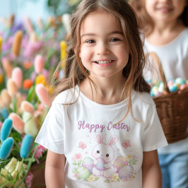 Happy Easter Spring Design - Cute Easter Bunny  Kinder Shirts