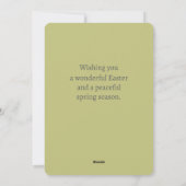 Happy Easter Spring Fawns Deer Wildflower Field Feestdagenkaart (Achterkant)