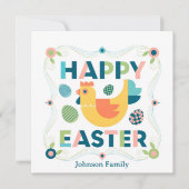 Happy Easter Spring Feestdagenkaart (Voorkant)