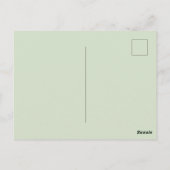 Happy Easter Spring flower-illustratie Briefkaart (Achterkant)