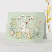 Happy Easter Spring flower-illustratie Kaart (Gele Bloem)