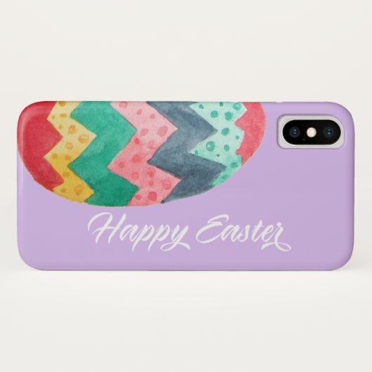 Happy Easter Spring Waterverf Egg Kleurrijk Case-Mate iPhone Case (Achterkant (horizontaal))