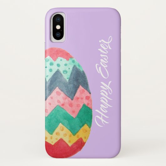 Happy Easter Spring Waterverf Egg Kleurrijk Case-Mate iPhone Case (Achterkant)