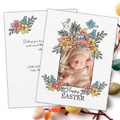 Happy Easter Springtime-foto Feestdagenkaart