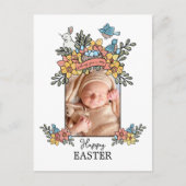 Happy Easter Springtime-foto Feestdagenkaart (Voorkant)