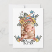 Happy Easter Springtime-foto Feestdagenkaart (Voorkant)